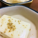 レンチンで☆とろーりチーズの湯豆腐